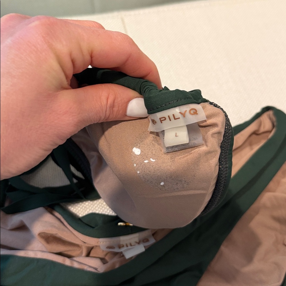 Pilyq Deep Green Ruched Bikini Set - Picture 3 of 4